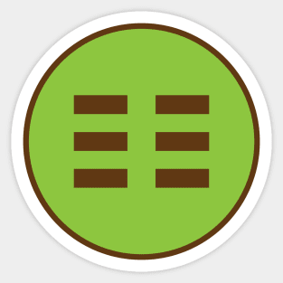 I Ching Earth Trigram ( Kun ) Sticker